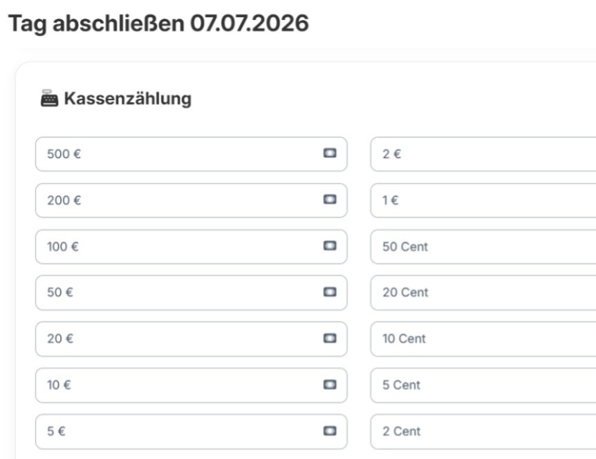 Tagesabschluss