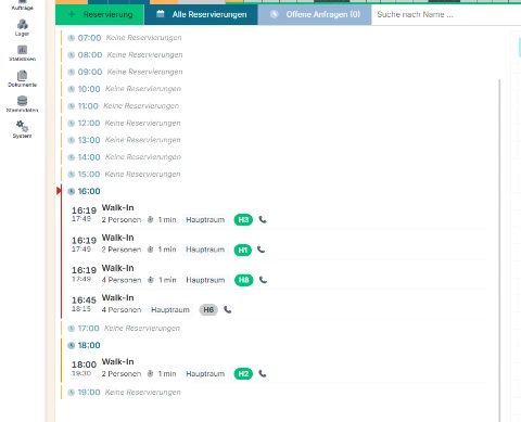 Reservierungskalender