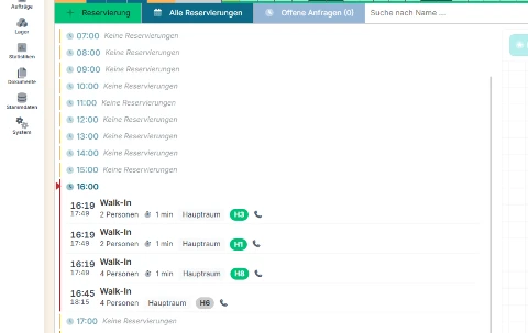 Reservierungskalender