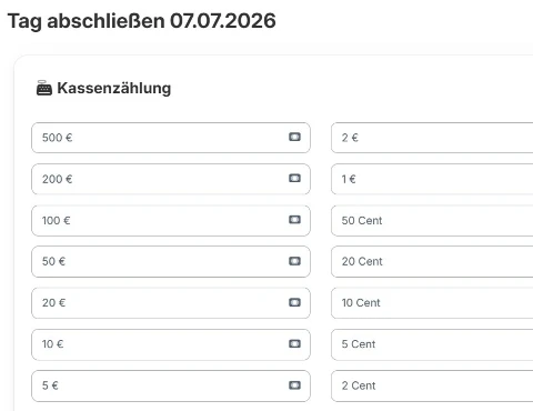 Tagesabschluss