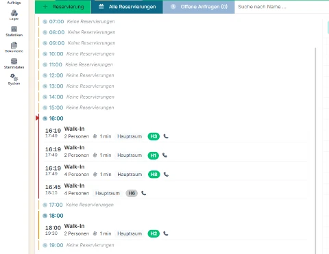 Reservierungskalender