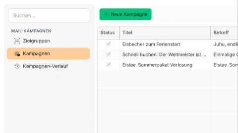 SMS- und E-Mail-Kampagnen